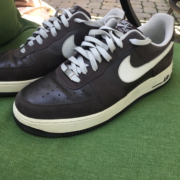 brown leather air force ones